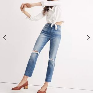 Madewell high rise slim crop boyjean Size 27